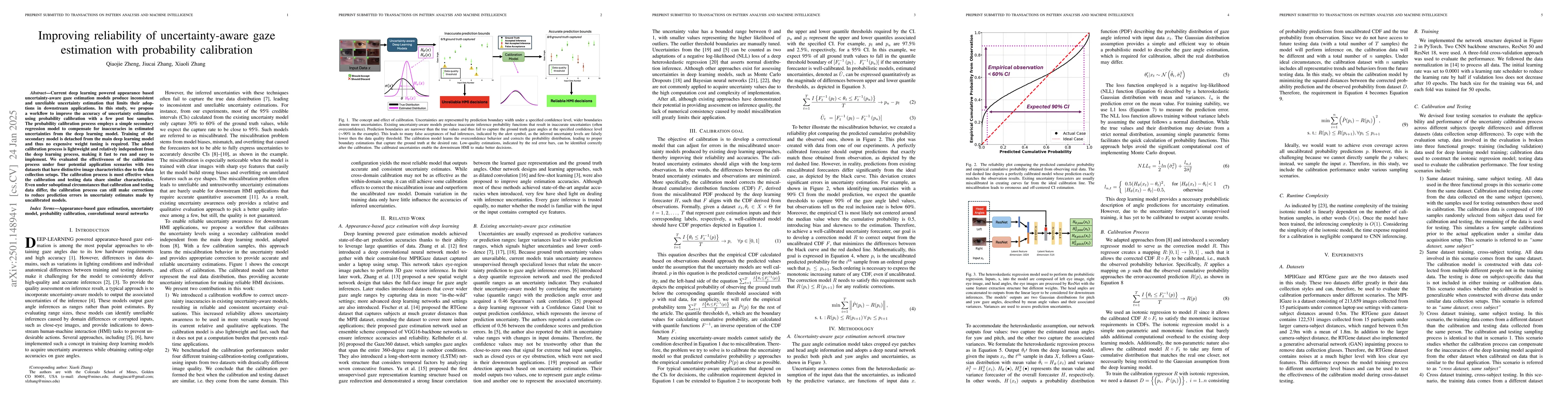 Thumbnail for Improving reliability of uncertainty-aware gaze estimation with
  probability calibration