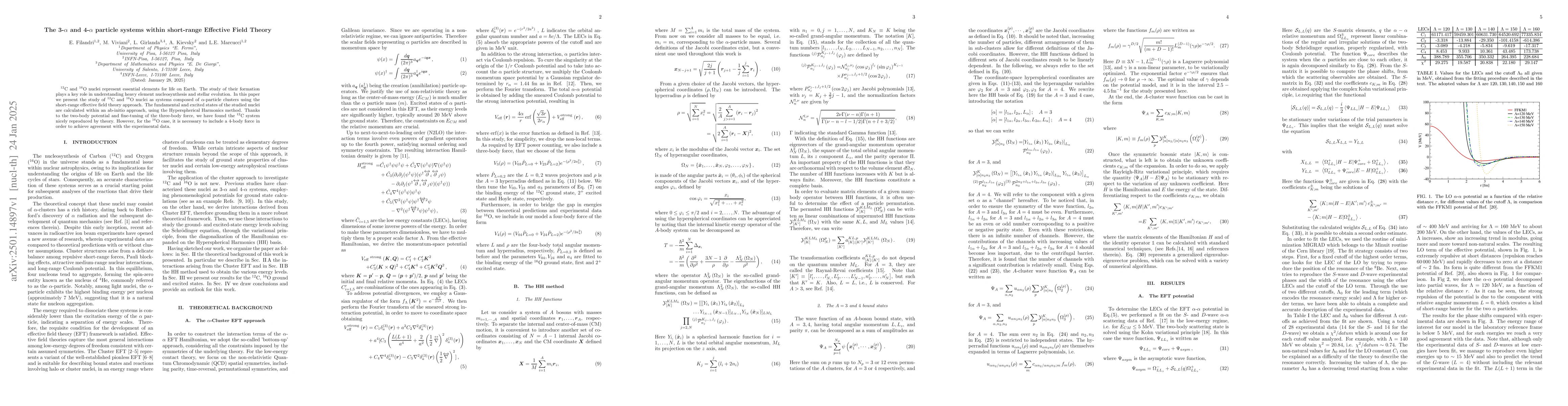 Thumbnail for The 3-$α$ and 4-$α$ particle systems within short-range
  Effective Field Theory