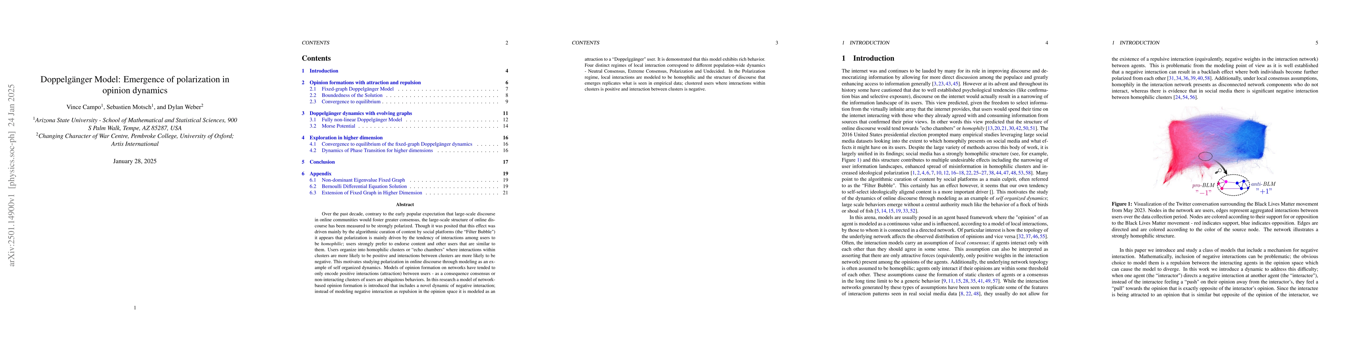 Thumbnail for Doppelgänger Model: Emergence of polarization in opinion dynamics