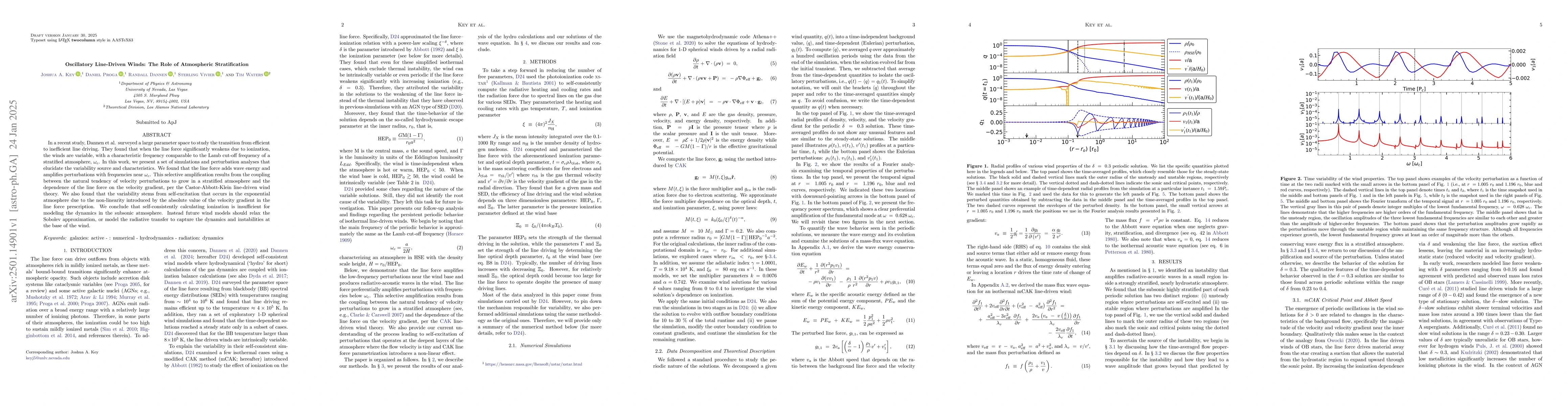 Thumbnail for Oscillatory Line-Driven Winds: The Role of Atmospheric Stratification