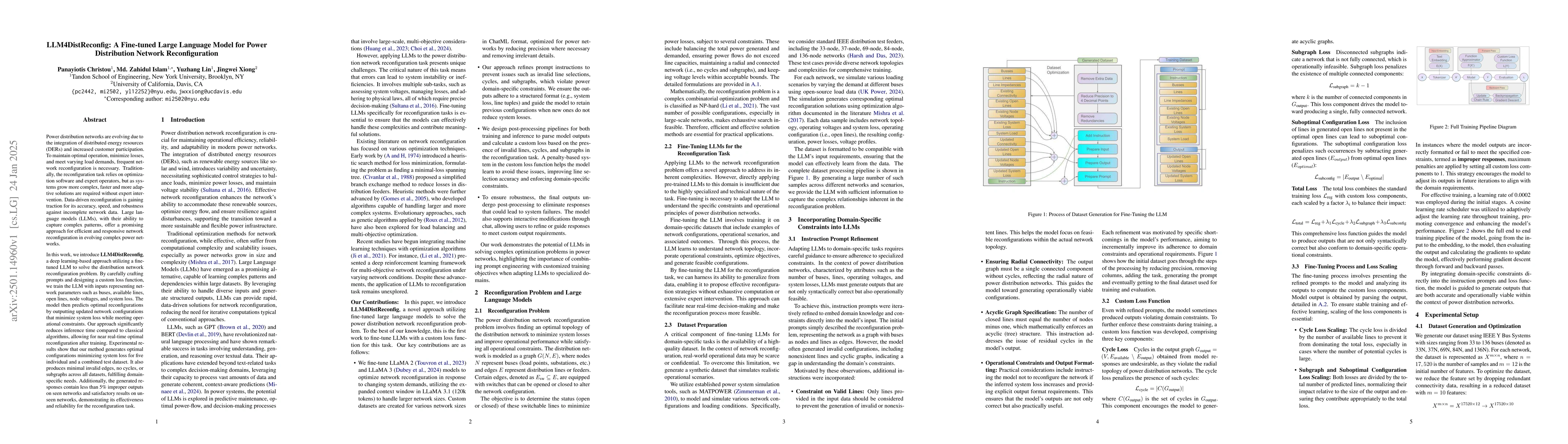 Thumbnail for LLM4DistReconfig: A Fine-tuned Large Language Model for Power
  Distribution Network Reconfiguration