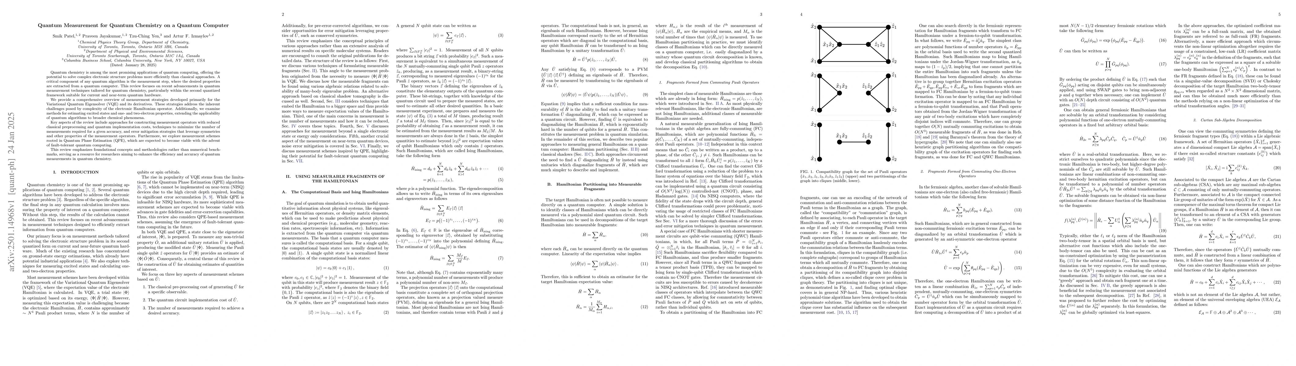 Thumbnail for Quantum Measurement for Quantum Chemistry on a Quantum Computer