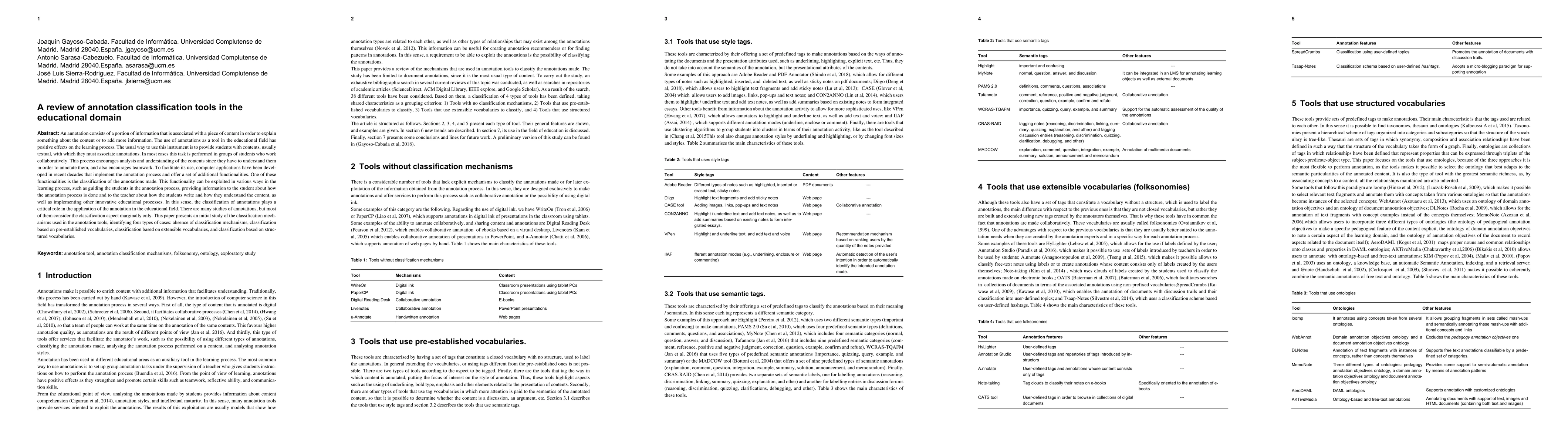 Thumbnail for A review of annotation classification tools in the educational domain