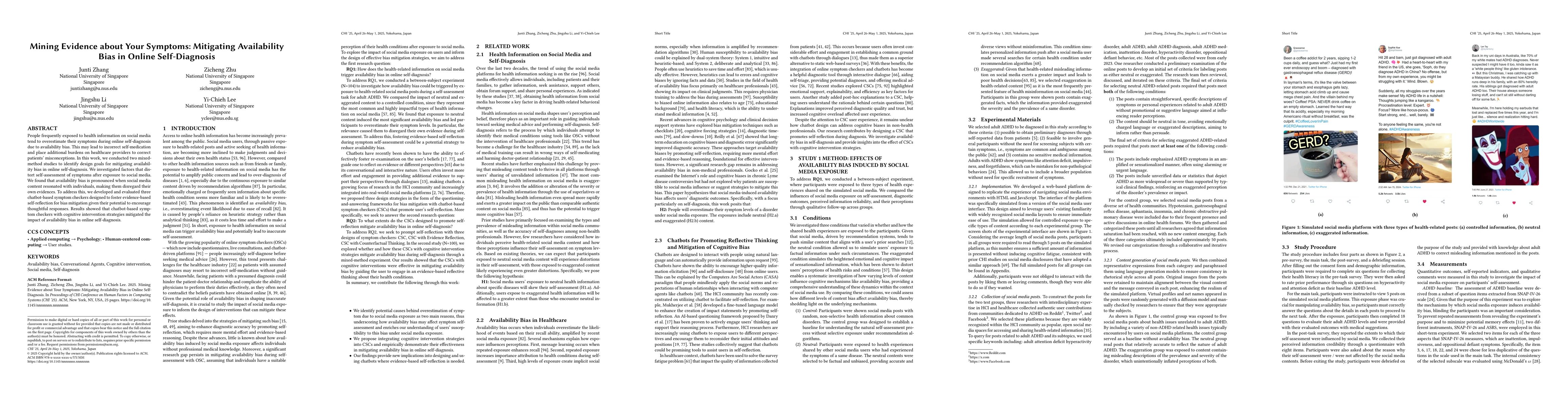 Thumbnail for Mining Evidence about Your Symptoms: Mitigating Availability Bias in
  Online Self-Diagnosis