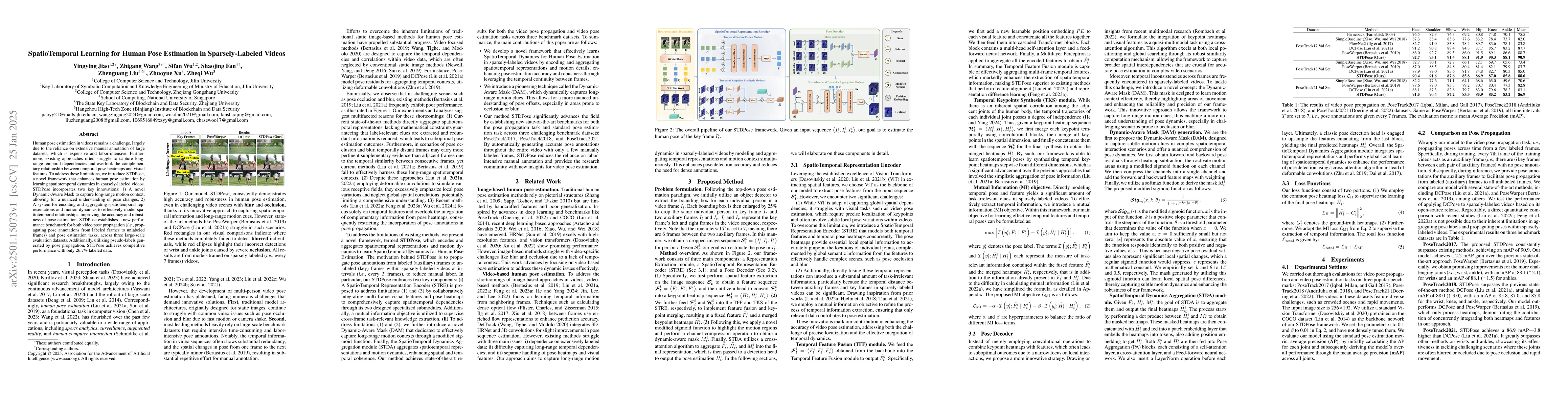 Thumbnail for SpatioTemporal Learning for Human Pose Estimation in Sparsely-Labeled
  Videos