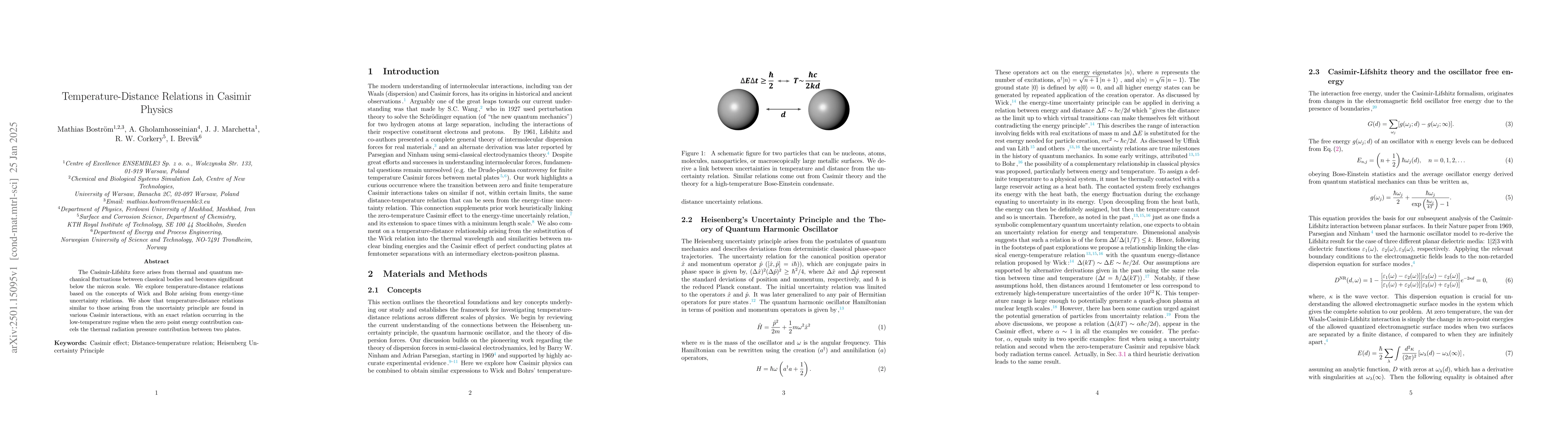 Thumbnail for Temperature-Distance Relations in Casimir Physics