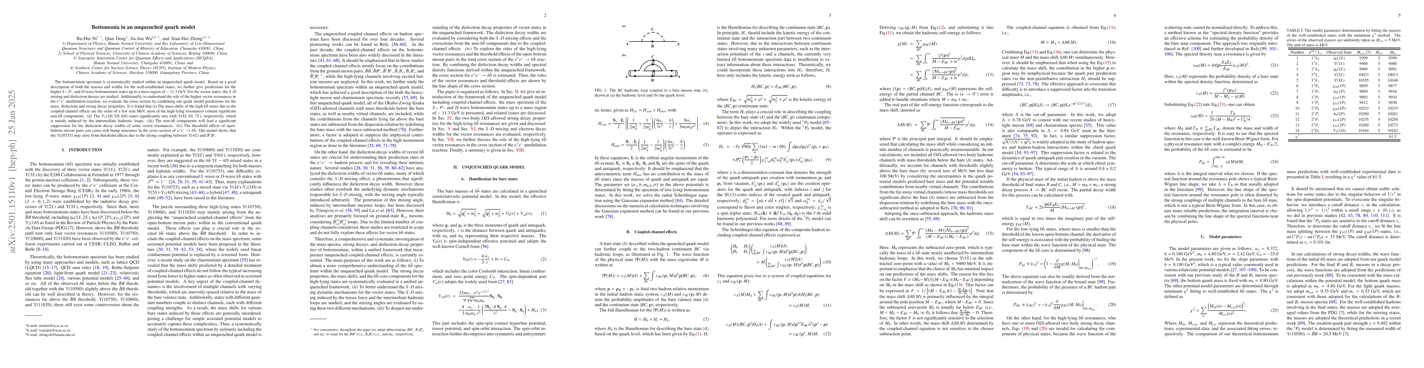 Thumbnail for Bottomonia in an unquenched quark model