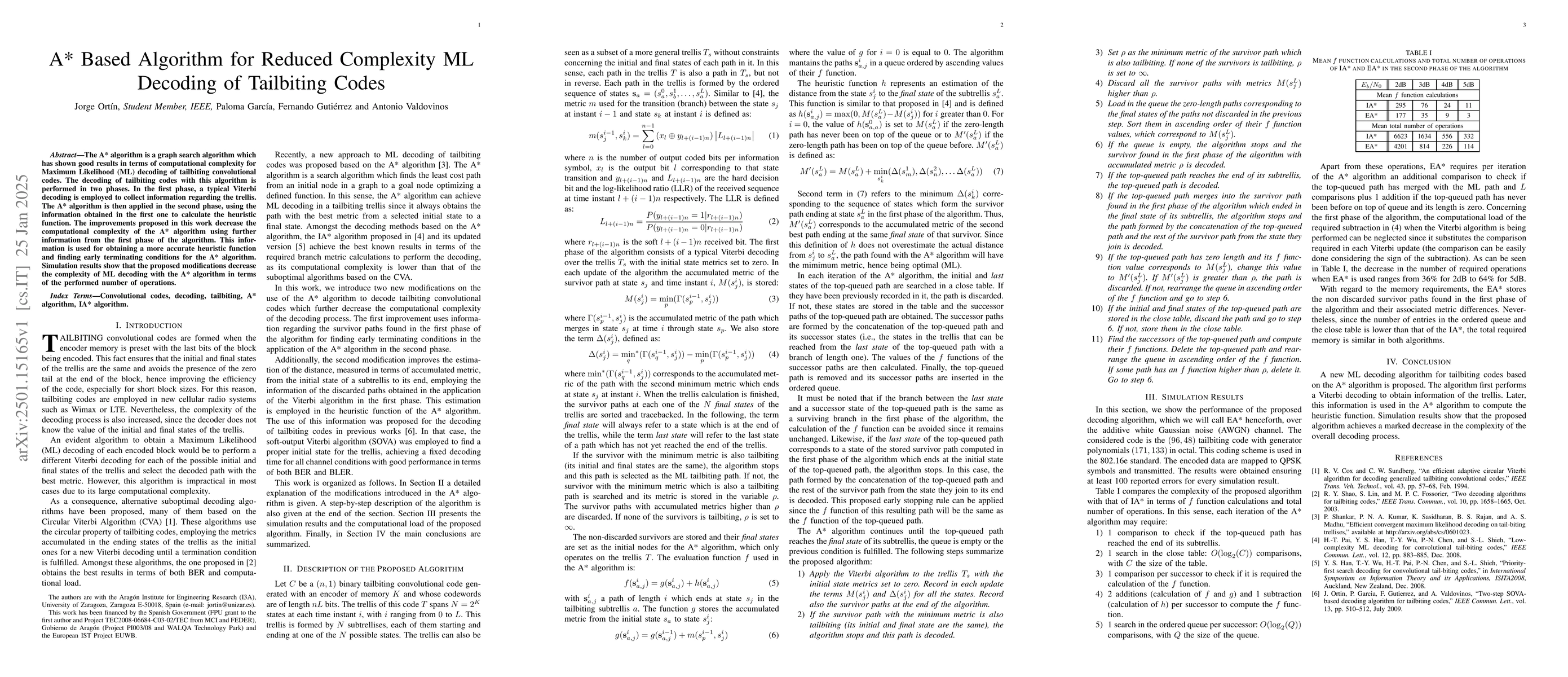 Thumbnail for A* Based Algorithm for Reduced Complexity ML Decoding of Tailbiting
  Codes