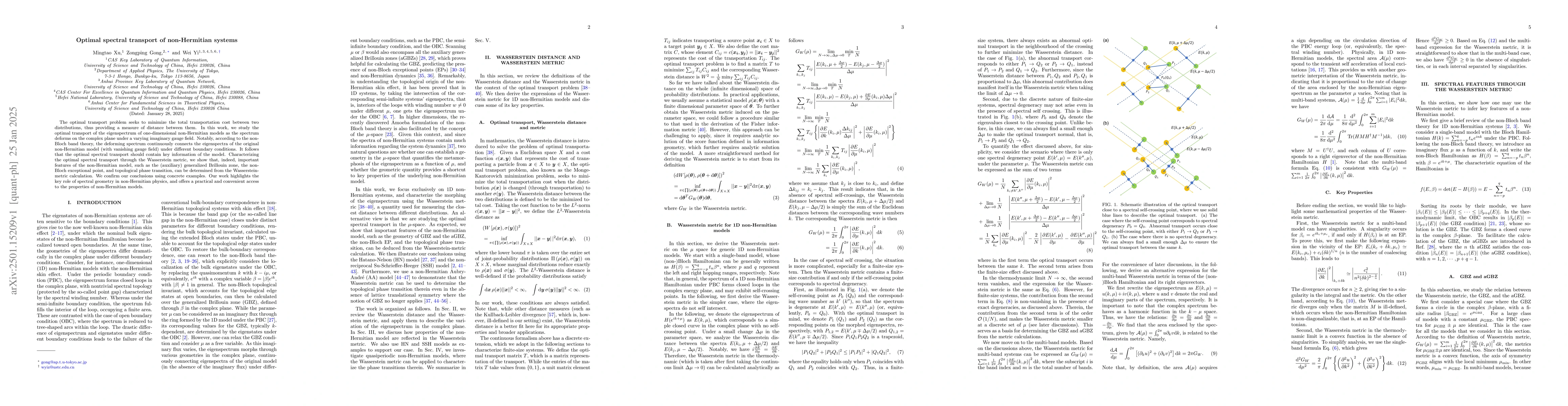 Thumbnail for Optimal spectral transport of non-Hermitian systems