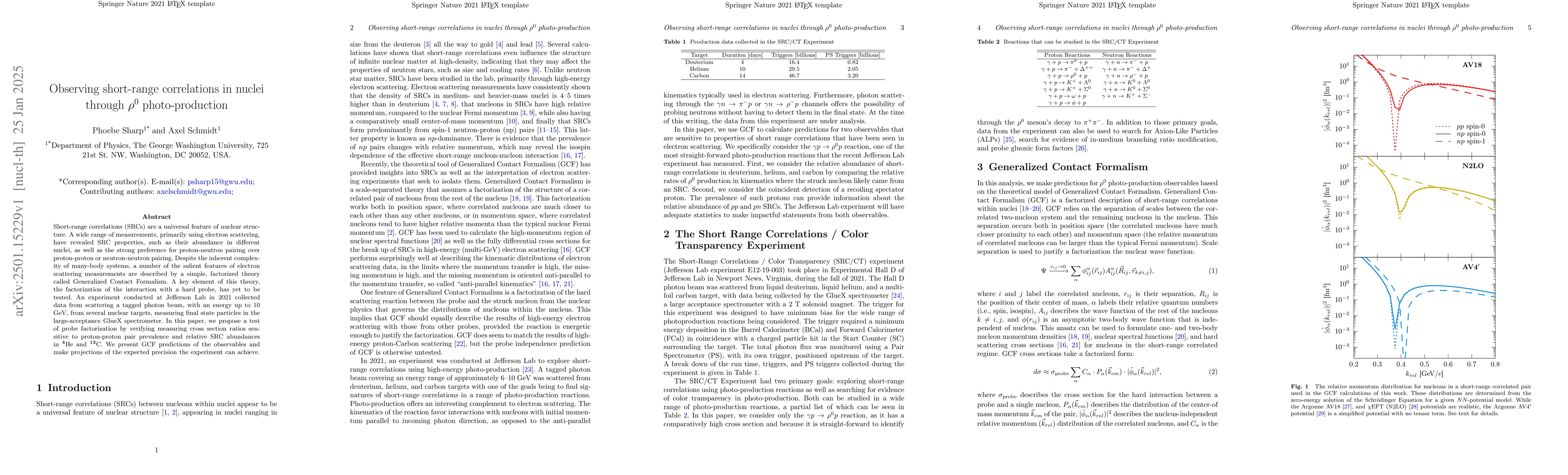 Thumbnail for Observing short-range correlations in nuclei through $ρ^0$
  photo-production