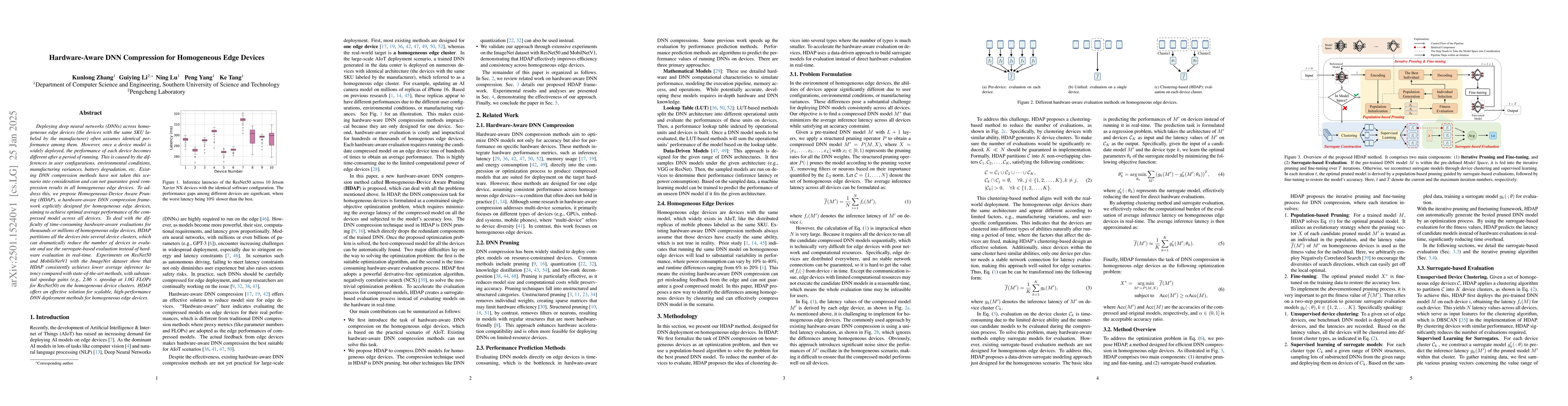 Thumbnail for Hardware-Aware DNN Compression for Homogeneous Edge Devices