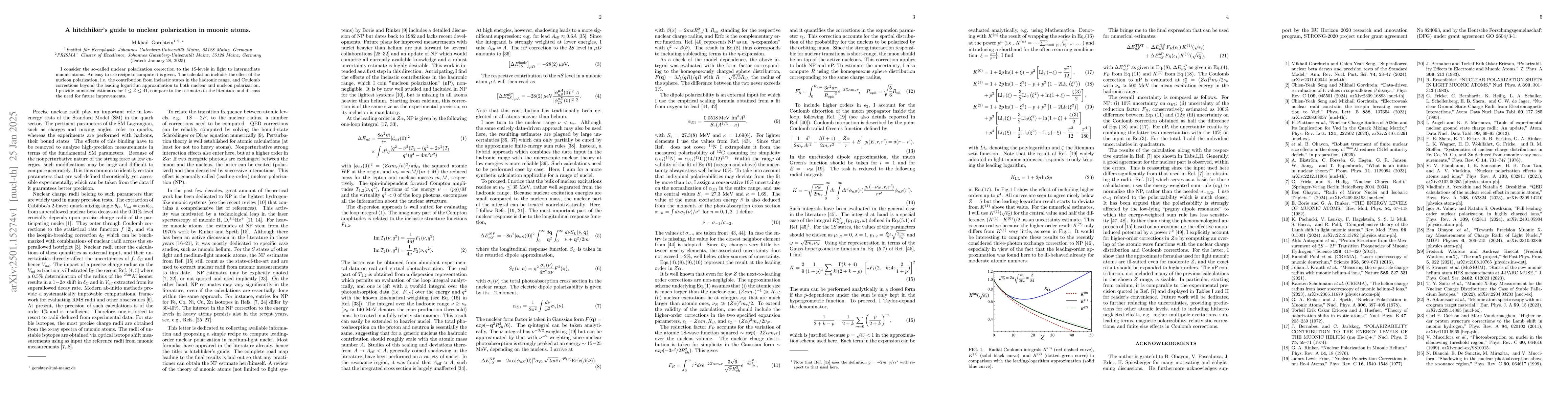 Thumbnail for A hitchhiker's guide to nuclear polarization in muonic atoms