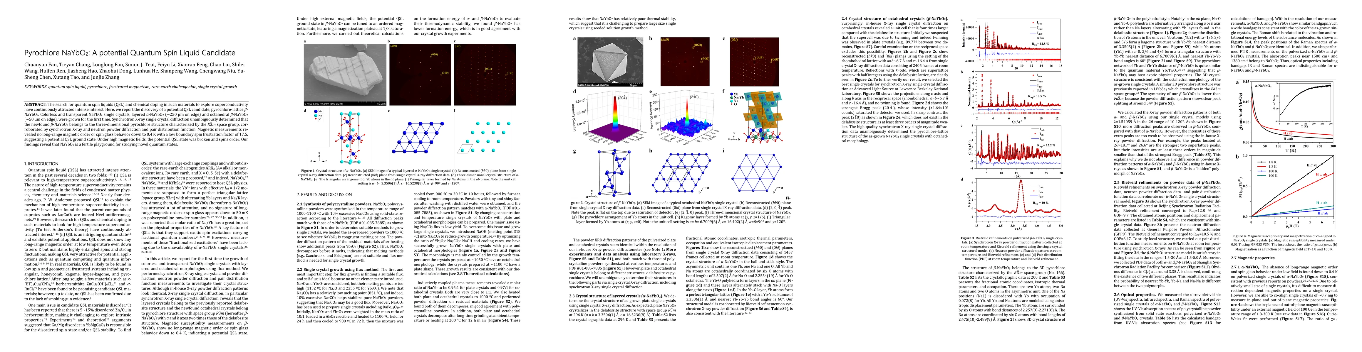 Thumbnail for Pyrochlore NaYbO2: A potential Quantum Spin Liquid Candidate