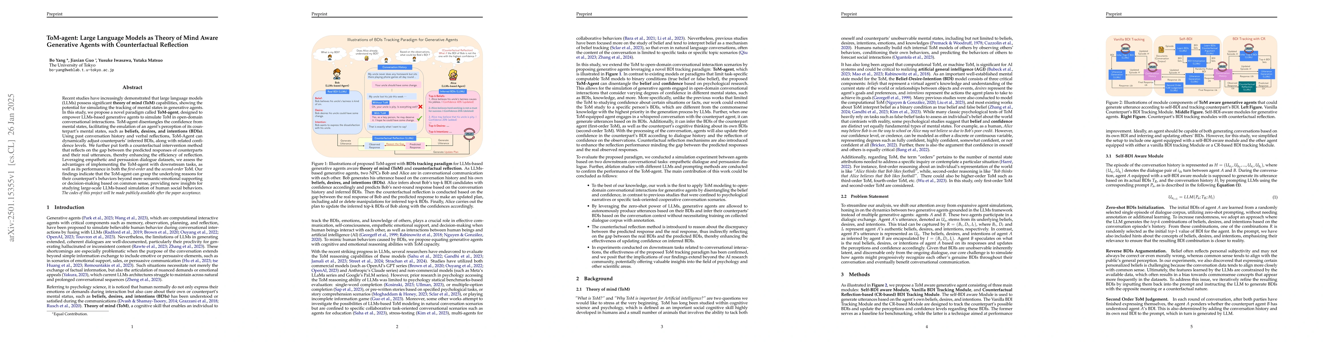 Thumbnail for Large Language Models as Theory of Mind Aware Generative Agents with
  Counterfactual Reflection