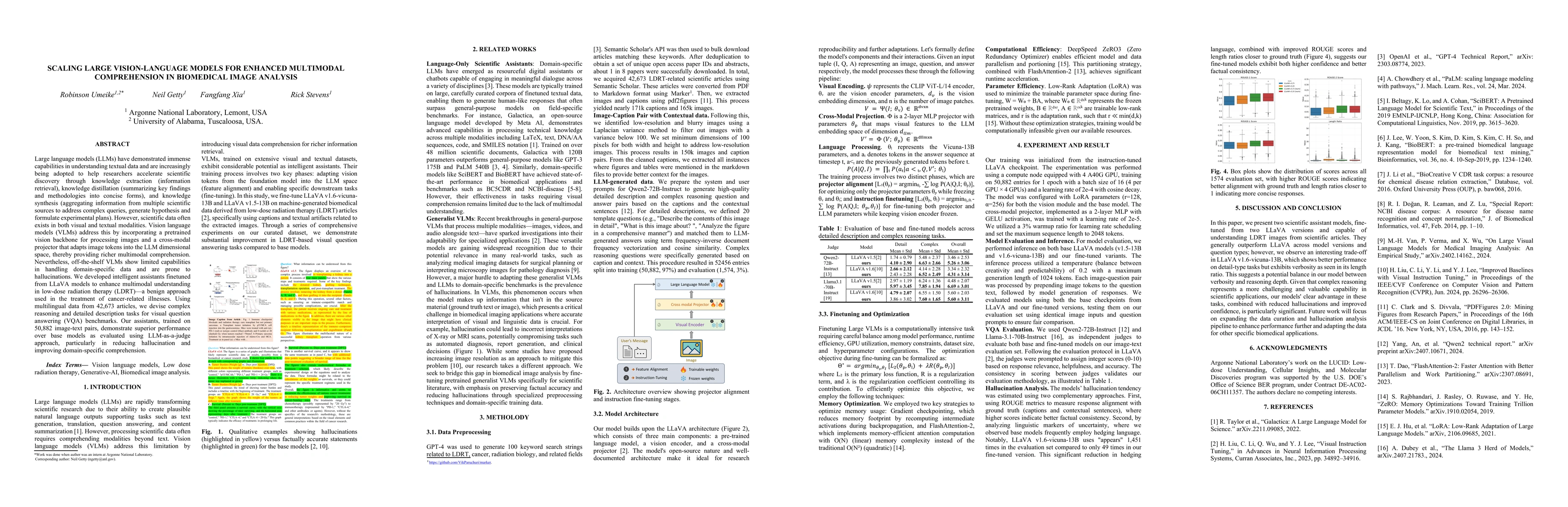 Thumbnail for Scaling Large Vision-Language Models for Enhanced Multimodal
  Comprehension In Biomedical Image Analysis