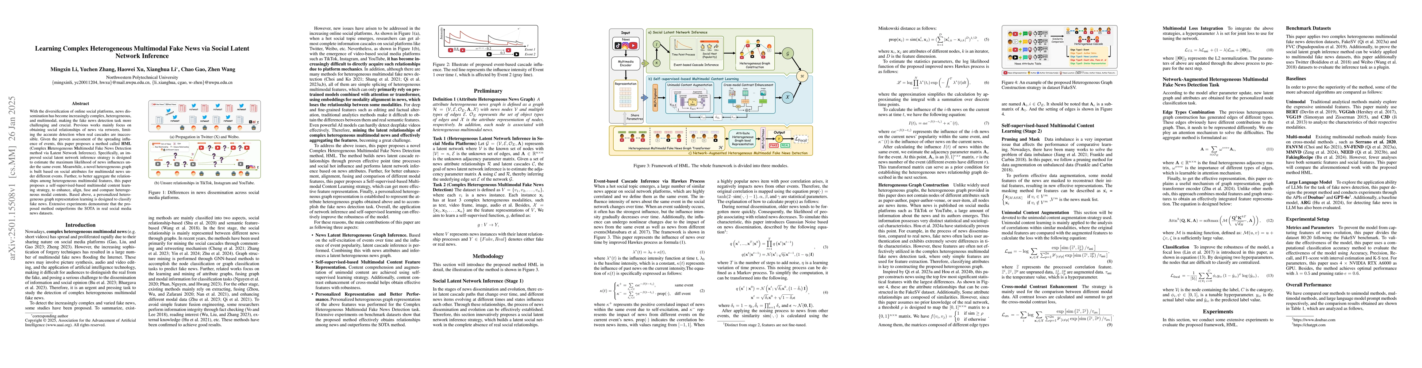 Thumbnail for Learning Complex Heterogeneous Multimodal Fake News via Social Latent
  Network Inference