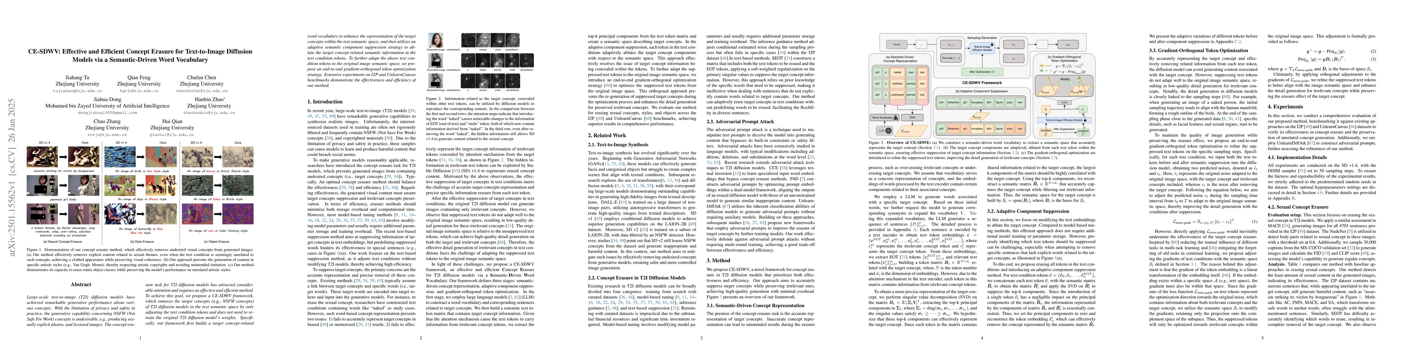 Thumbnail for CE-SDWV: Effective and Efficient Concept Erasure for Text-to-Image
  Diffusion Models via a Semantic-Driven Word Vocabulary