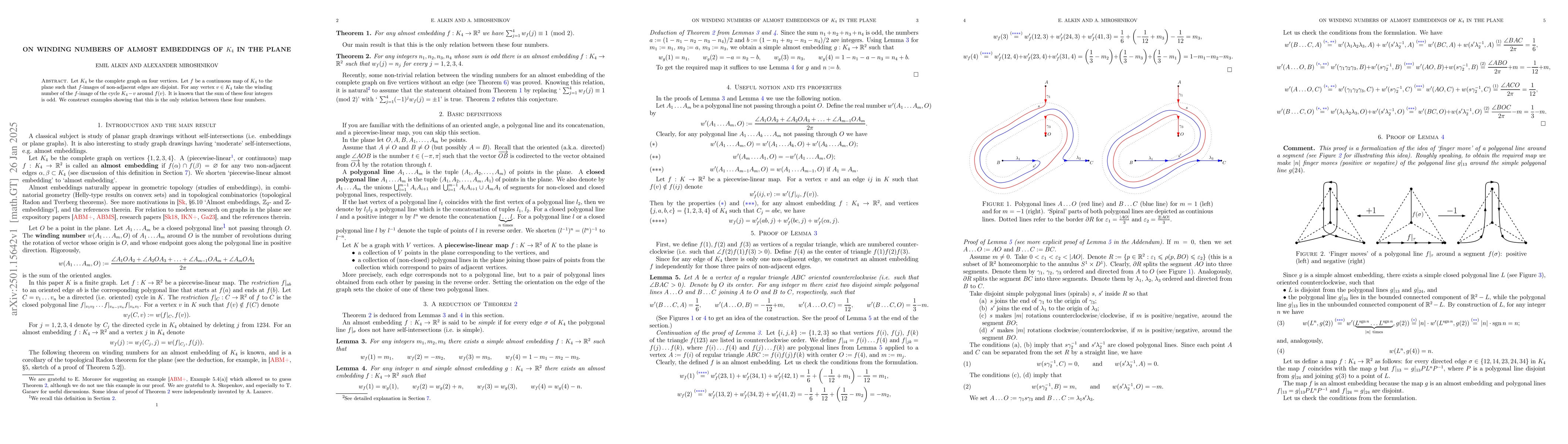 Thumbnail for On winding numbers of almost embeddings of $K_4$ in the plane