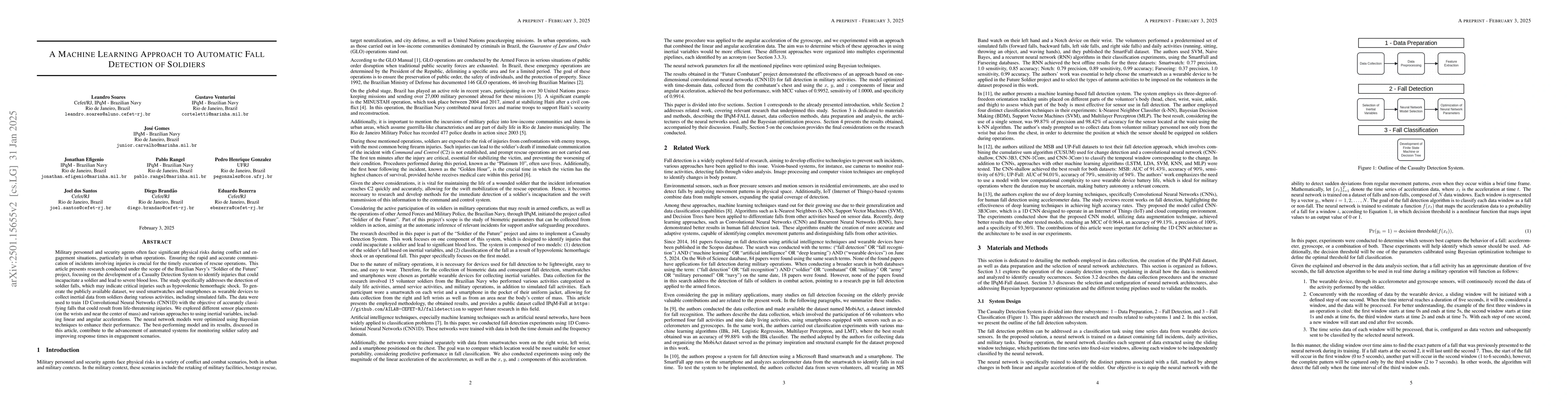 Thumbnail for A Machine Learning Approach to Automatic Fall Detection of Combat
  Soldiers