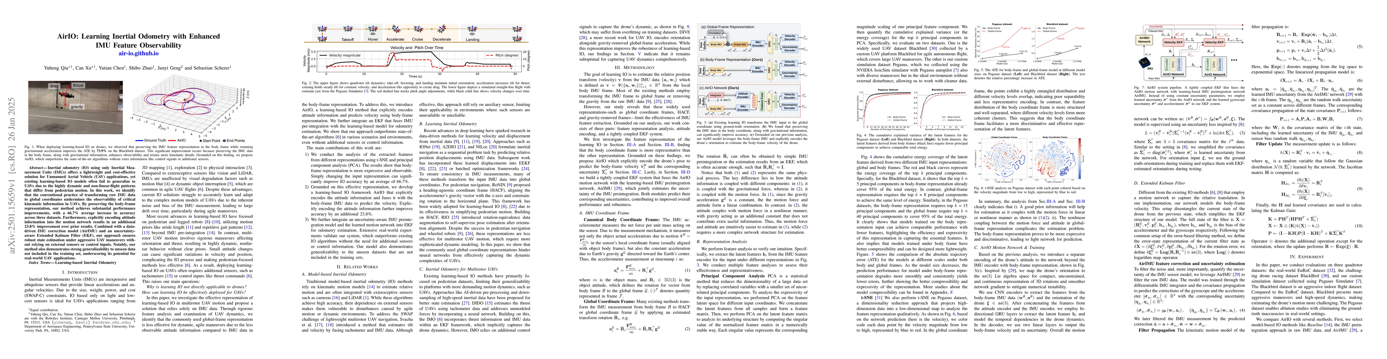 Thumbnail for AirIO: Learning Inertial Odometry with Enhanced IMU Feature
  Observability