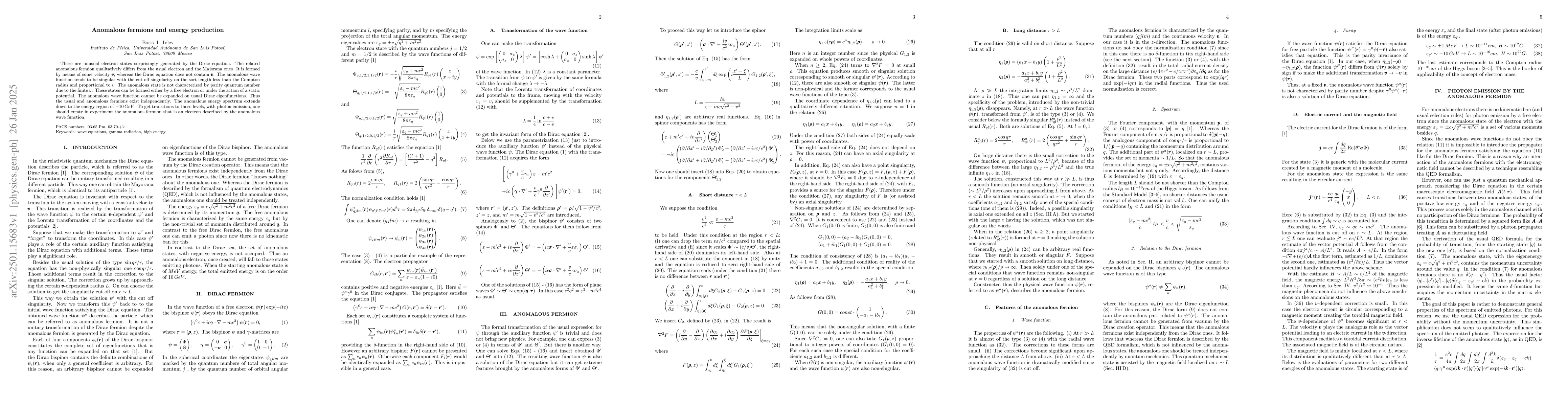 Thumbnail for Anomalous fermions and energy production