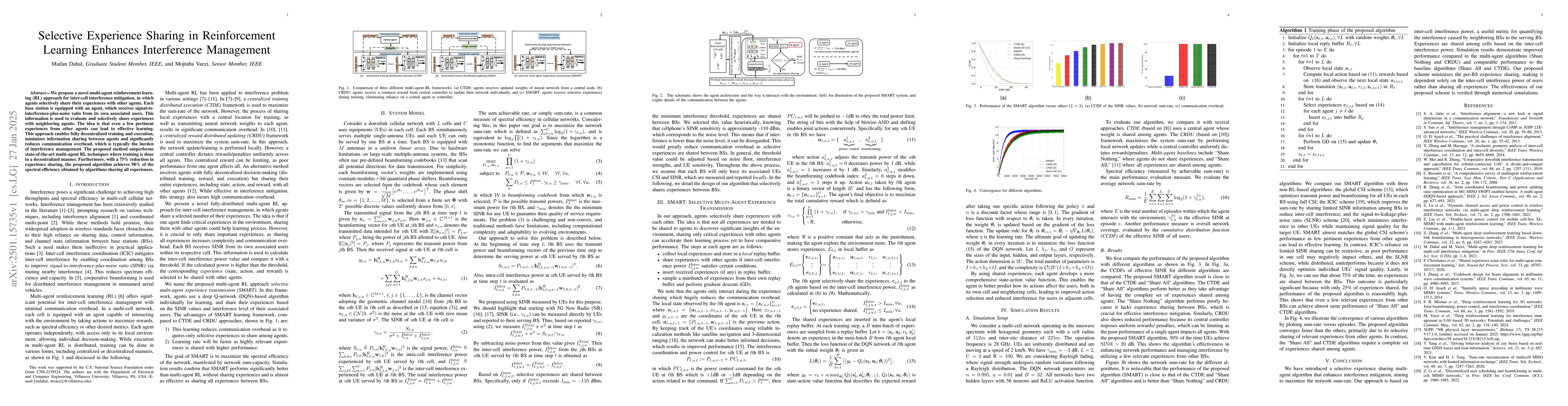 Thumbnail for Selective Experience Sharing in Reinforcement Learning Enhances
  Interference Management