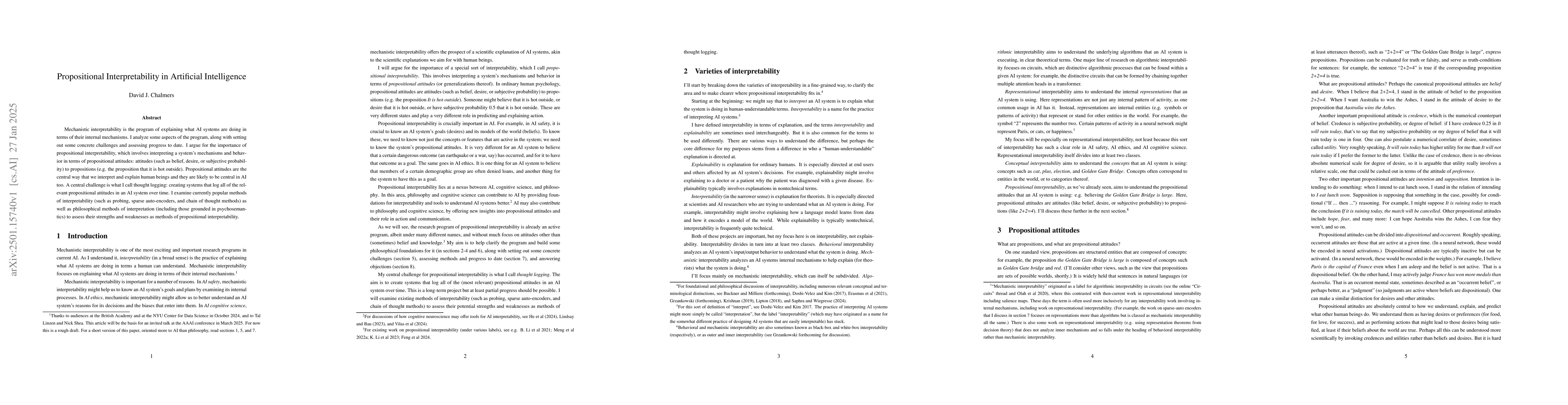 Thumbnail for Propositional Interpretability in Artificial Intelligence