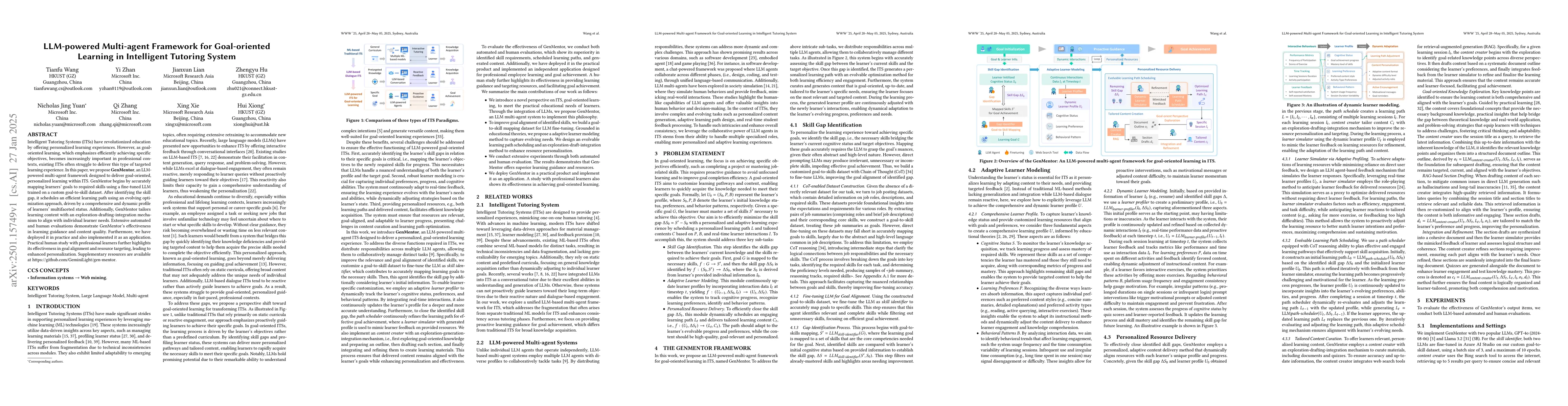 Thumbnail for LLM-powered Multi-agent Framework for Goal-oriented Learning in
  Intelligent Tutoring System