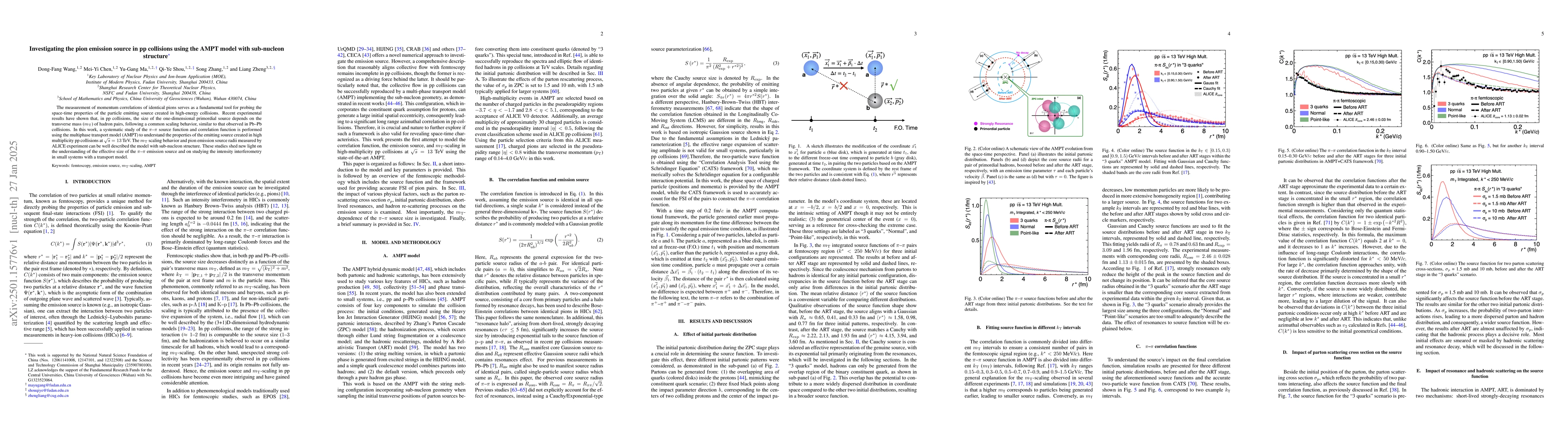 Thumbnail for Investigating the pion emission source in pp collisions using the AMPT
  model with sub-nucleon structure