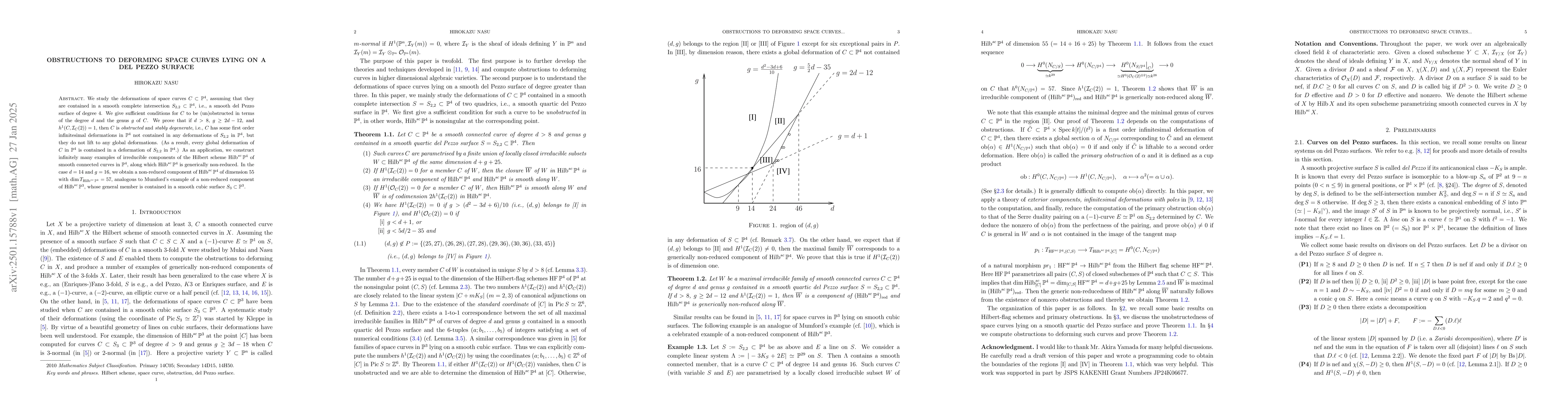Thumbnail for Obstructions to deforming space curves lying on a del Pezzo surface