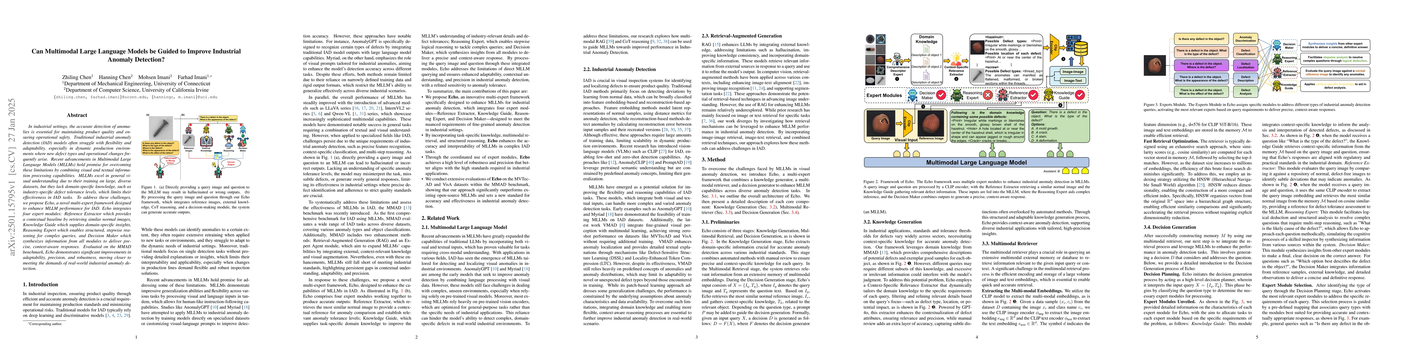 Thumbnail for Can Multimodal Large Language Models be Guided to Improve Industrial
  Anomaly Detection?