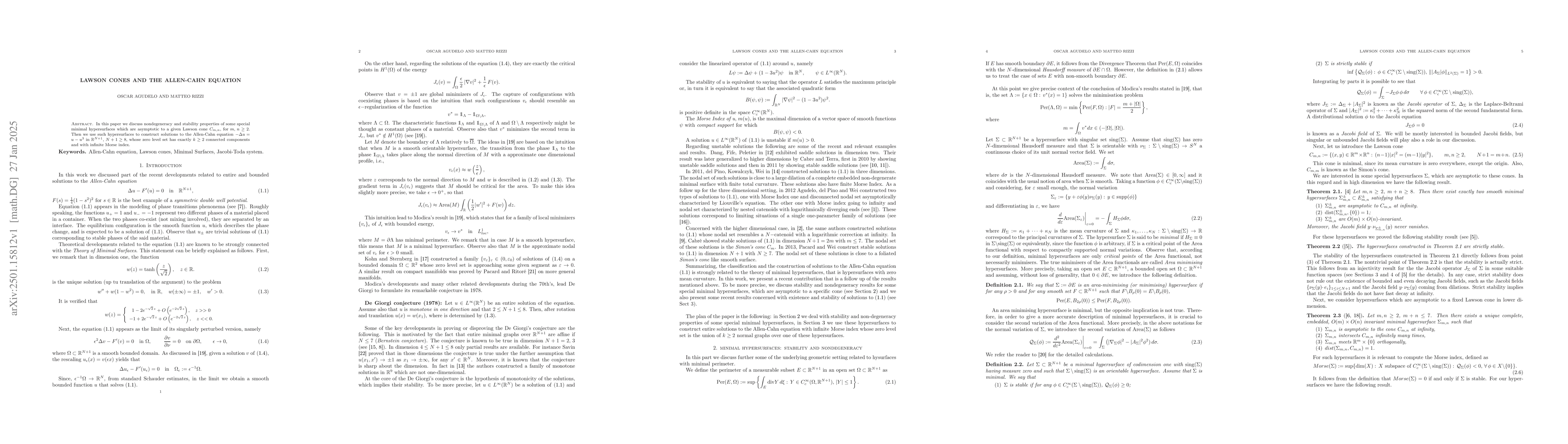 Thumbnail for Lawson cones and the Allen-Cahn equation