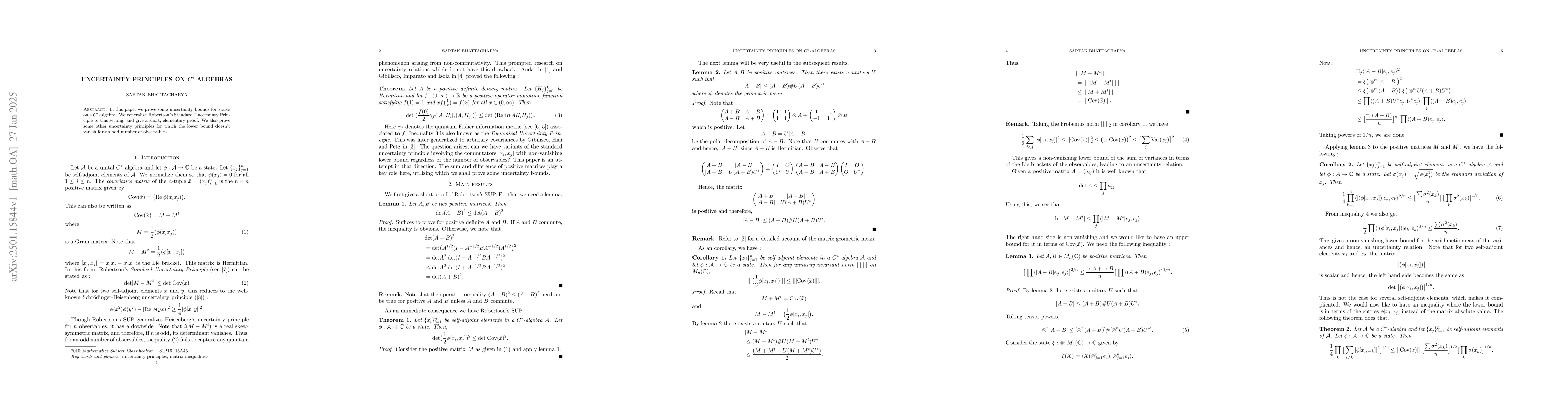 Thumbnail for Uncertainty principles on $C^{*}$-algebras