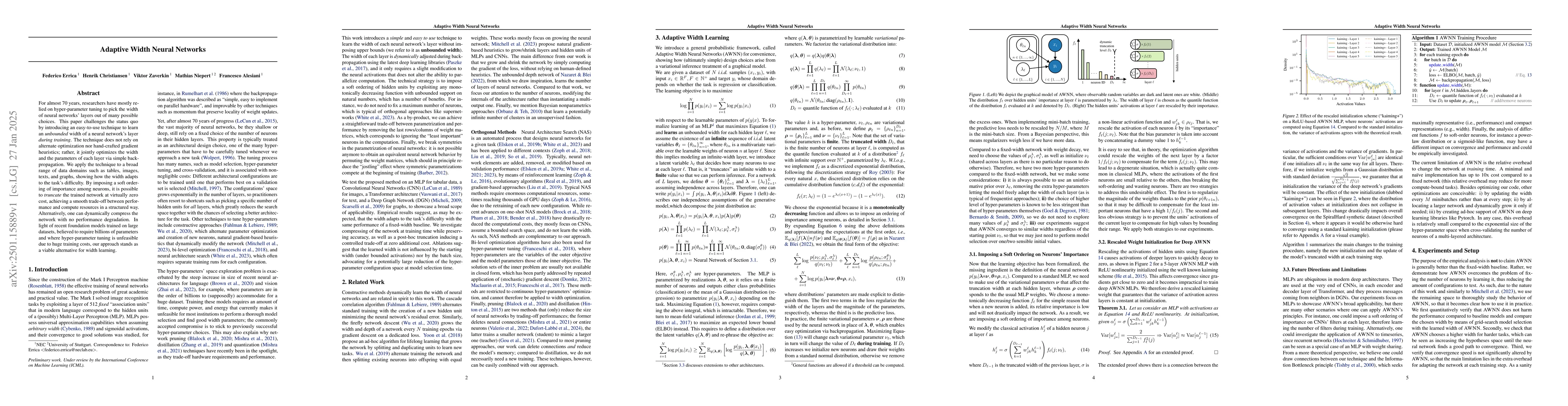 Thumbnail for Adaptive Width Neural Networks