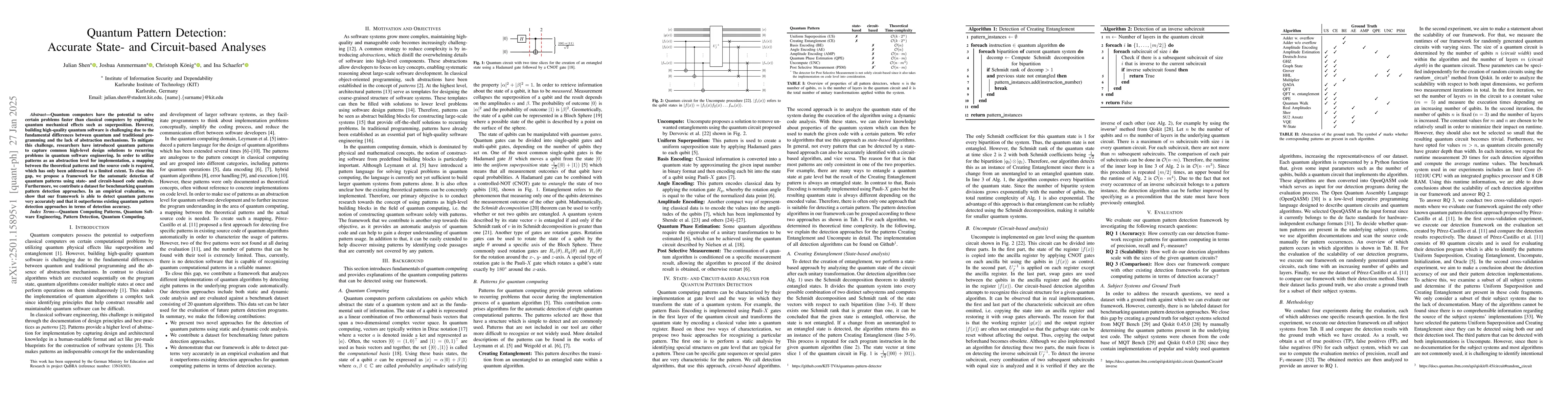 Thumbnail for Quantum Pattern Detection: Accurate State- and Circuit-based Analyses