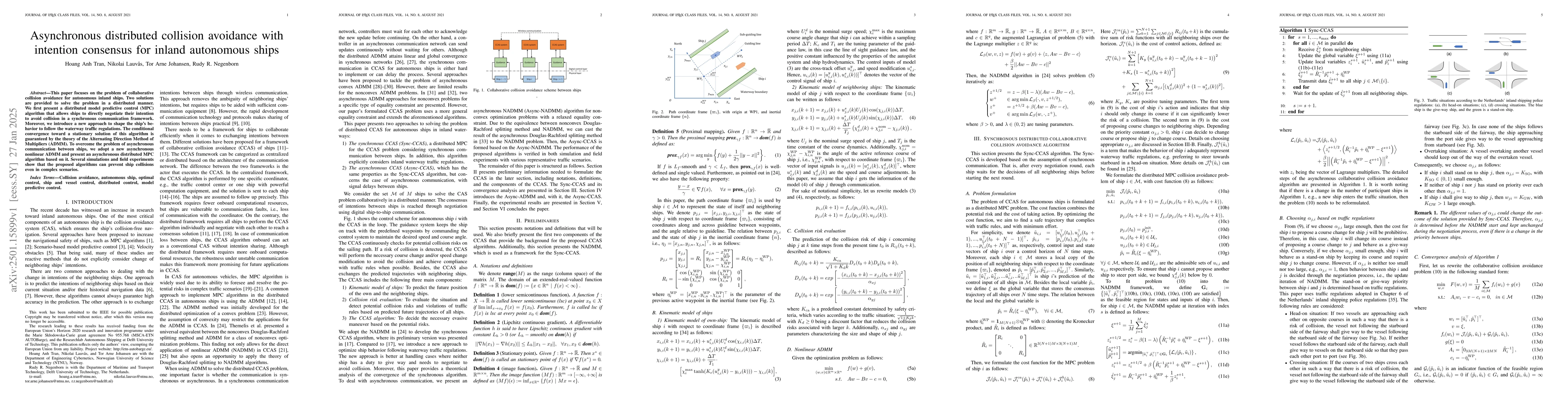 Thumbnail for Asynchronous distributed collision avoidance with intention consensus
  for inland autonomous ships