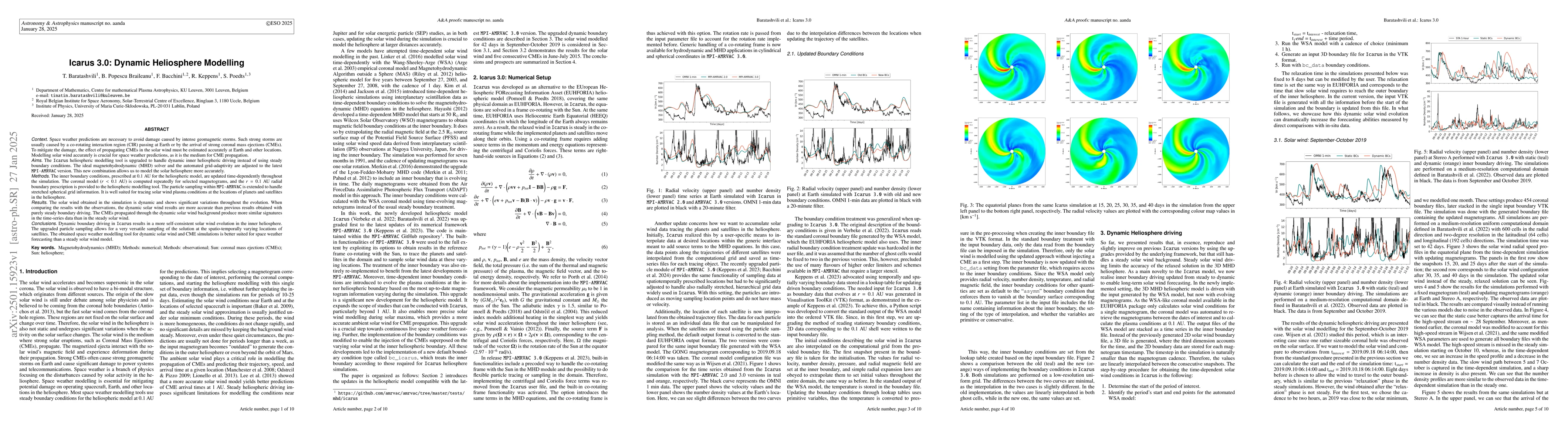 Thumbnail for Icarus 3.0: Dynamic Heliosphere Modelling