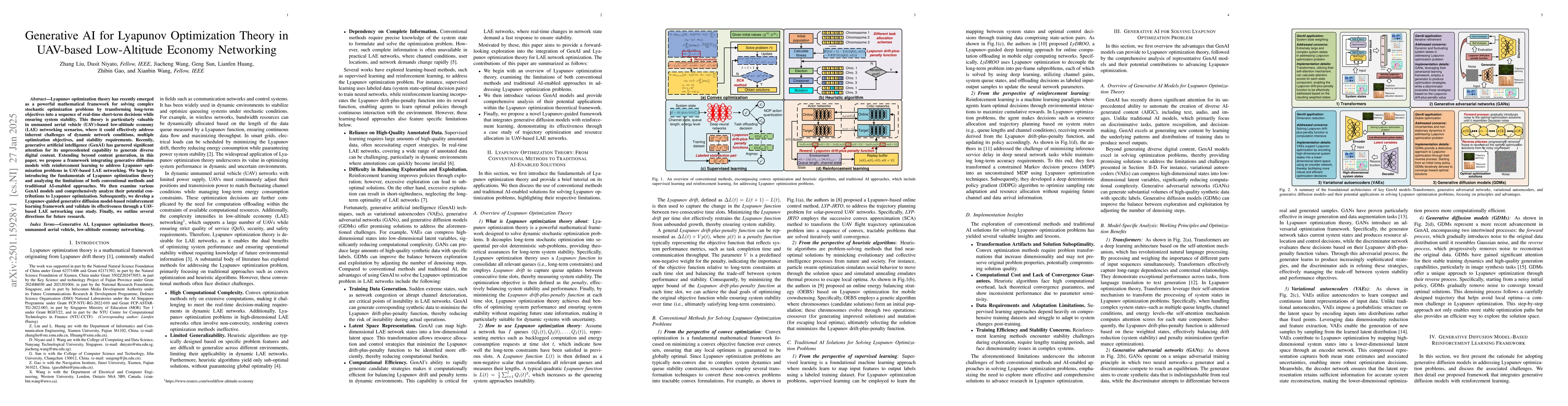 Thumbnail for Generative AI for Lyapunov Optimization Theory in UAV-based Low-Altitude
  Economy Networking
