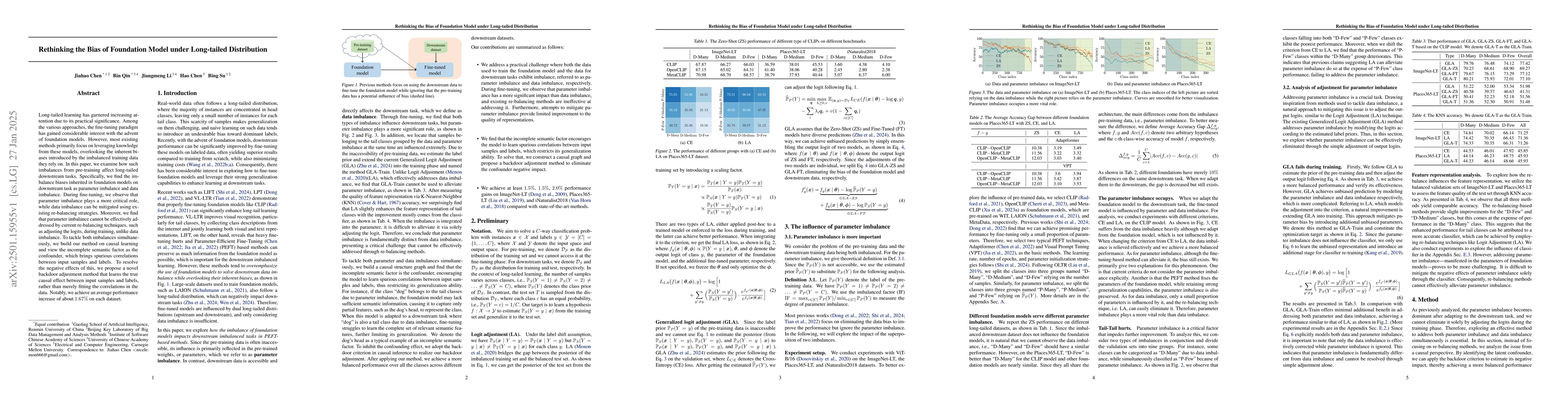 Thumbnail for Rethinking the Bias of Foundation Model under Long-tailed Distribution