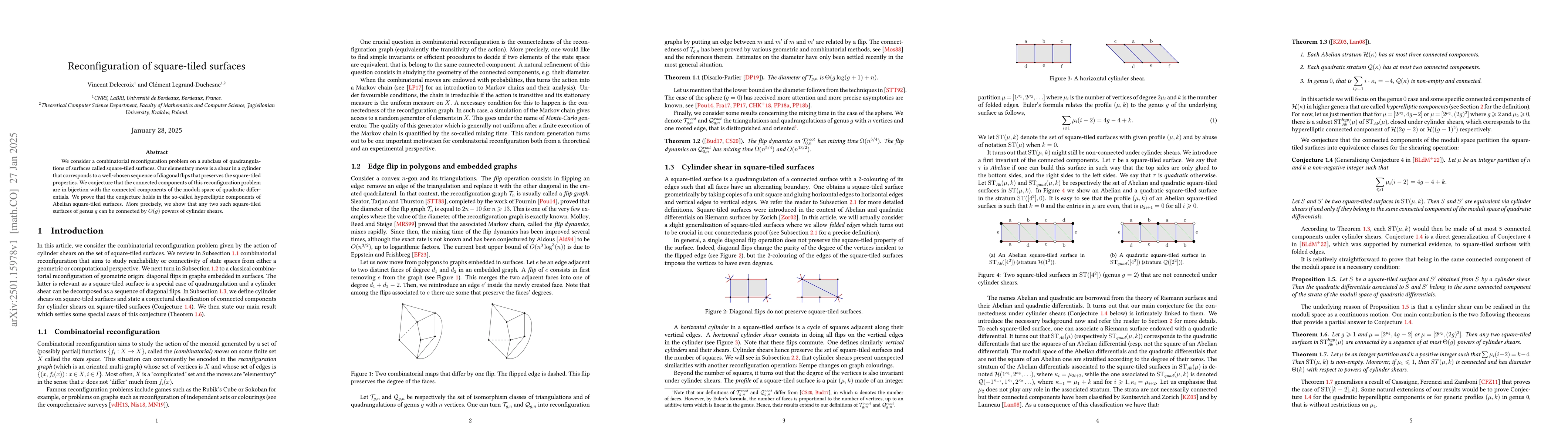 Thumbnail for Reconfiguration of square-tiled surfaces