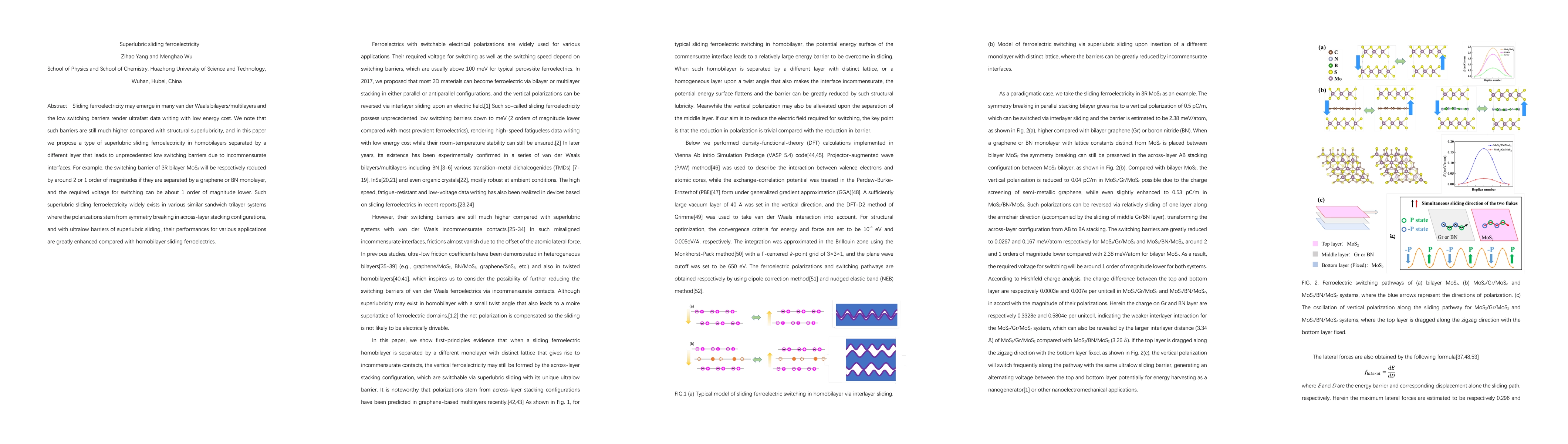 Thumbnail for Superlubric sliding ferroelectricity