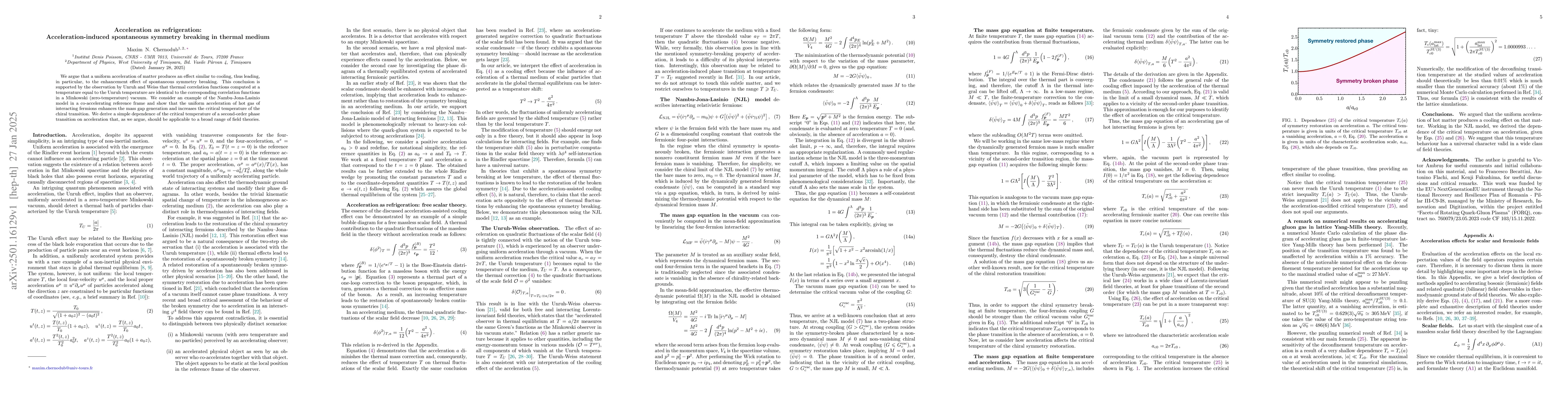 Thumbnail for Acceleration as refrigeration: Acceleration-induced spontaneous symmetry
  breaking in thermal medium