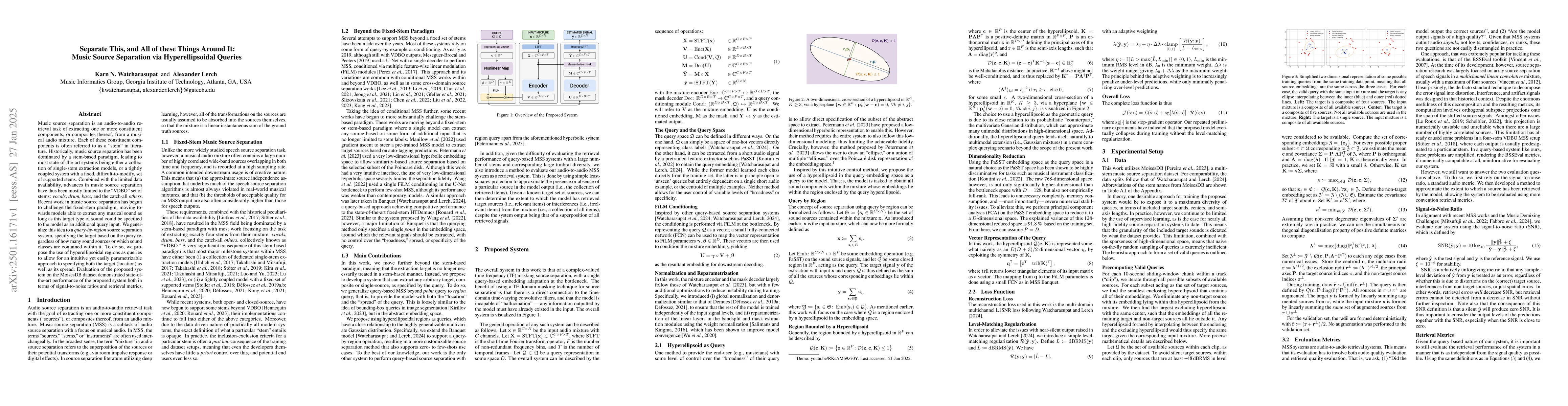 Thumbnail for Separate This, and All of these Things Around It: Music Source
  Separation via Hyperellipsoidal Queries