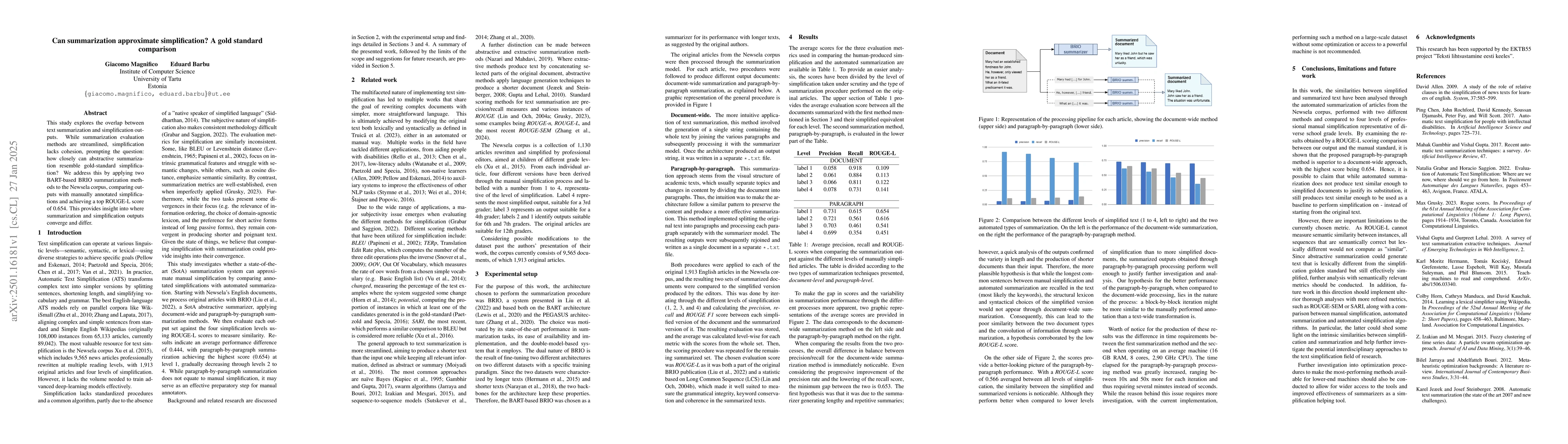 Thumbnail for Can summarization approximate simplification? A gold standard comparison