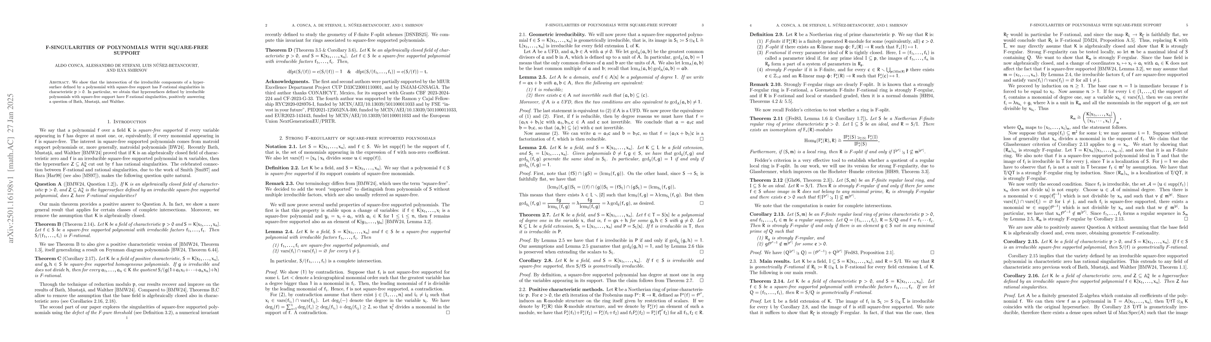 Thumbnail for F-singularities of polynomials with square-free support