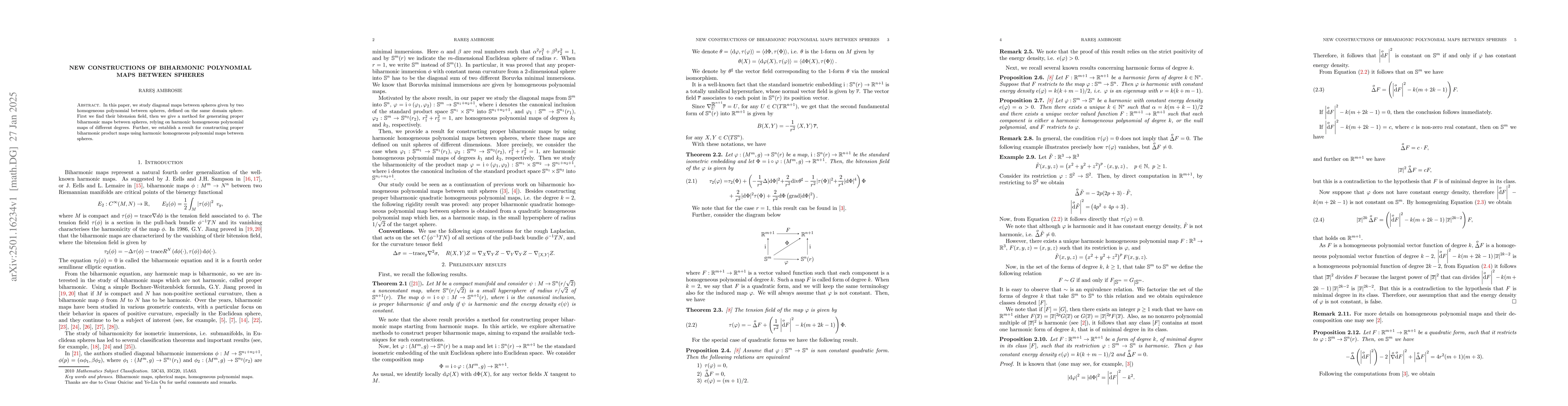 Thumbnail for New constructions of biharmonic polynomial maps between spheres