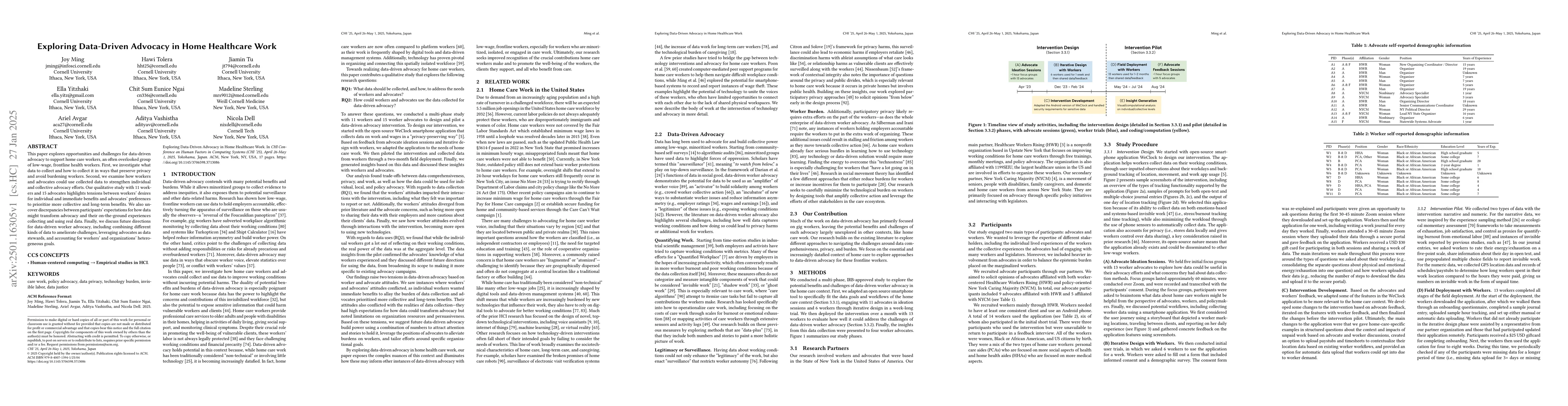 Thumbnail for Exploring Data-Driven Advocacy in Home Health Care Work