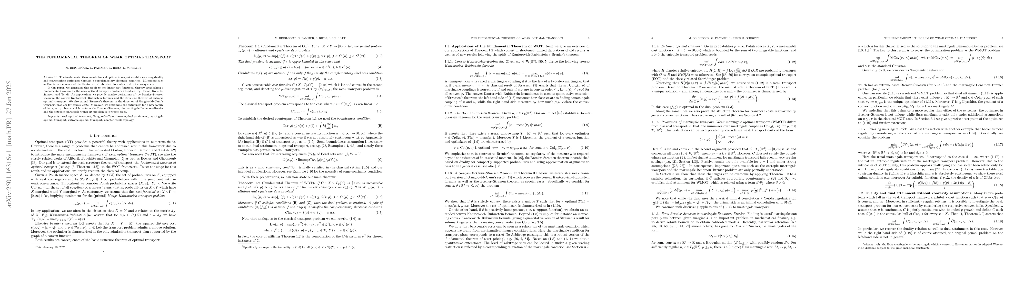 Thumbnail for The Fundamental Theorem of Weak Optimal Transport