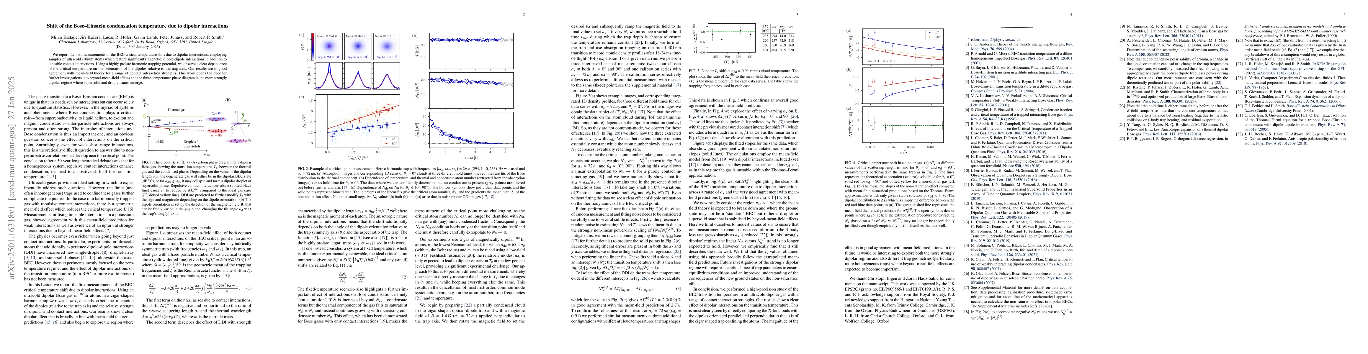Thumbnail for Shift of the Bose-Einstein condensation temperature due to dipolar
  interactions