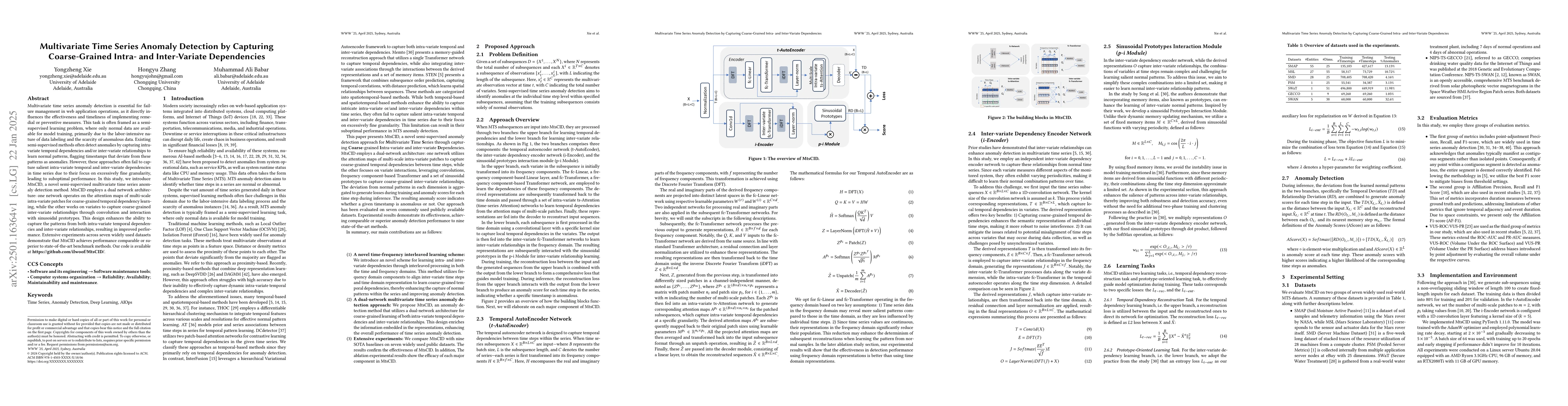 Thumbnail for Multivariate Time Series Anomaly Detection by Capturing Coarse-Grained
  Intra- and Inter-Variate Dependencies